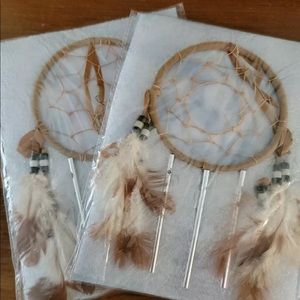 Lot of 2 Legend of the Dreamcatcher With Chimes Feathers and Beads NEW.